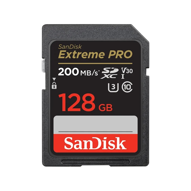 SanDisk Extreme PRO SDXC UHS-I, 128GB, V30